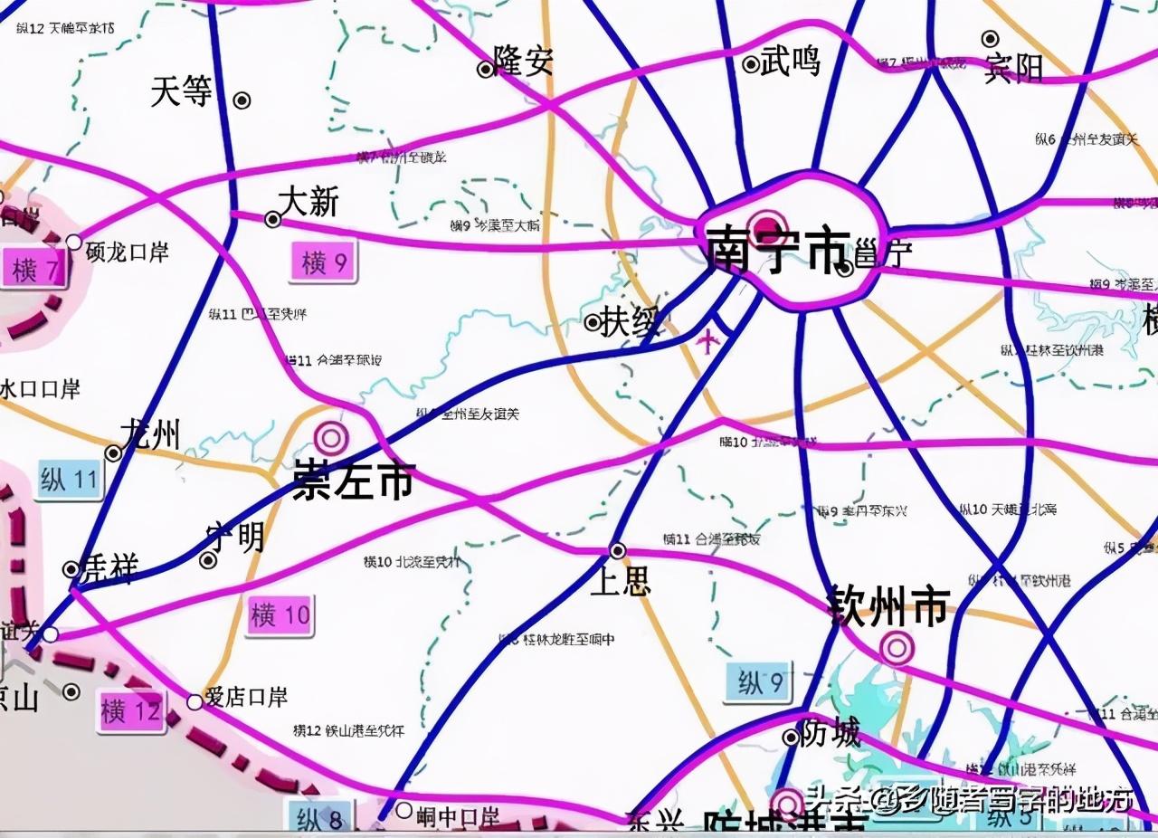 广西高速公路最新地图概览